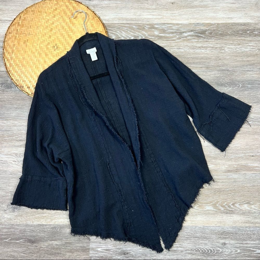 Wear of melrose black cardigan lagenlook art to wear